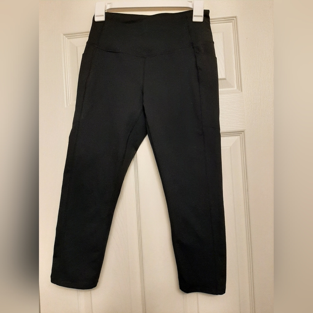 Zella Leggings Womens small Black 2 Side Pocket & 1 in Waistband High-waisted